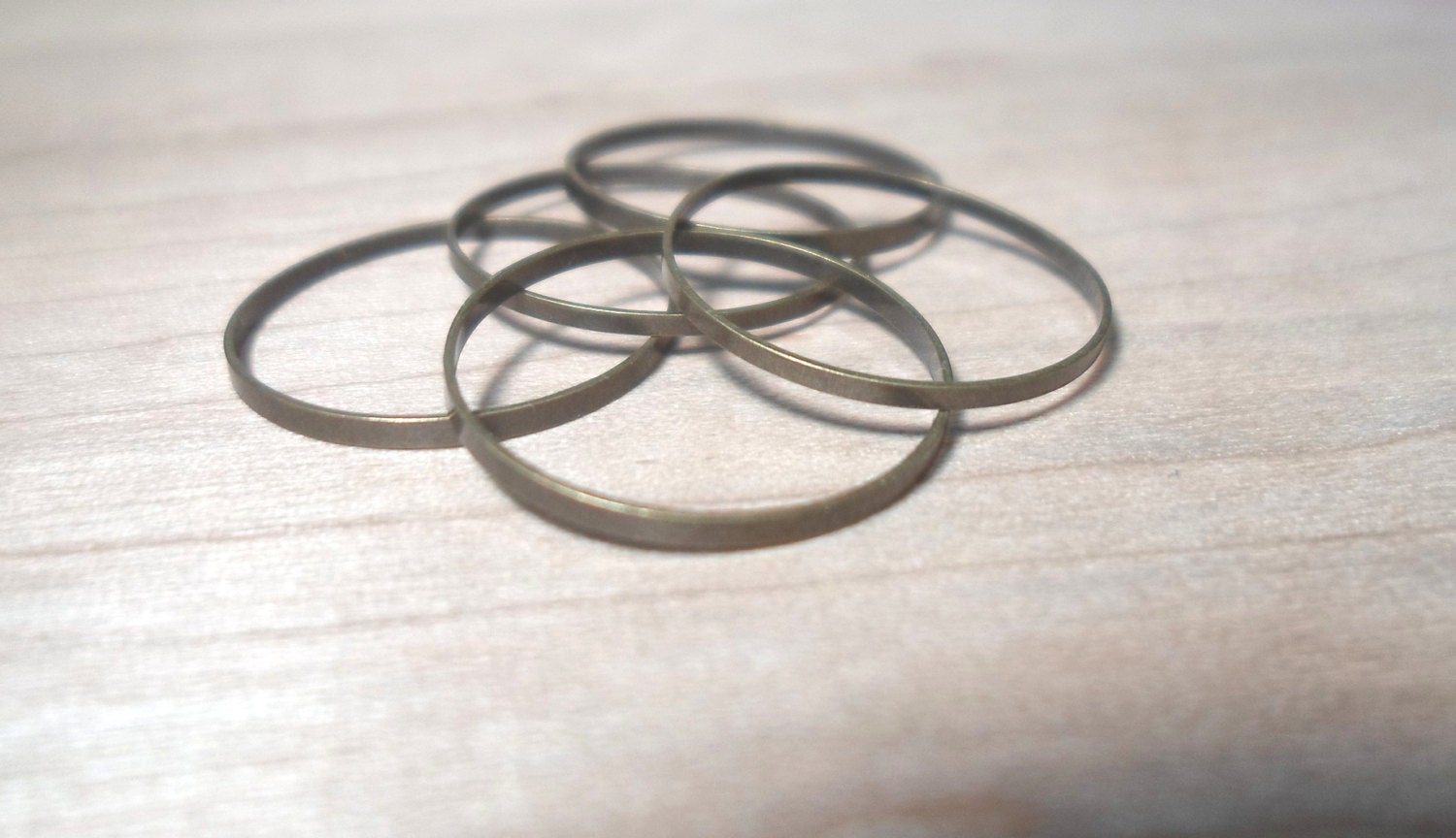 Single Above the Knuckle Ring - Antique Gold Ring - ONE stack midi ring