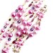 SALE - Vintage Beaded Necklace & Bracelet Set - Gold Tone Multi-Strand Purple, Pink Statement Costume Jewelry Parure / Lavender Layers