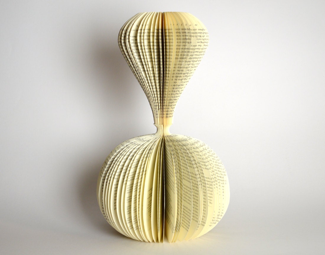 Double Book Sculpture - Book Art "Lektüre 6"