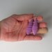 African violet: Drop Earrings - made of cardboard