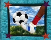 soccer : football fabric wall art