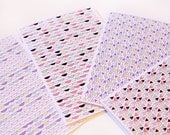 Geometric & Scallop Pattern Notecards