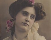 Oh, Motherrr, Beautiful Actress Wants More Ice Cream, posted from Luxembourg, 1909