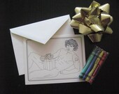 Special Package - Coloring Book Greeting Cards from Scarlet Tentacle - mature