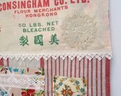 vintage fabric wall pocket - no. 1