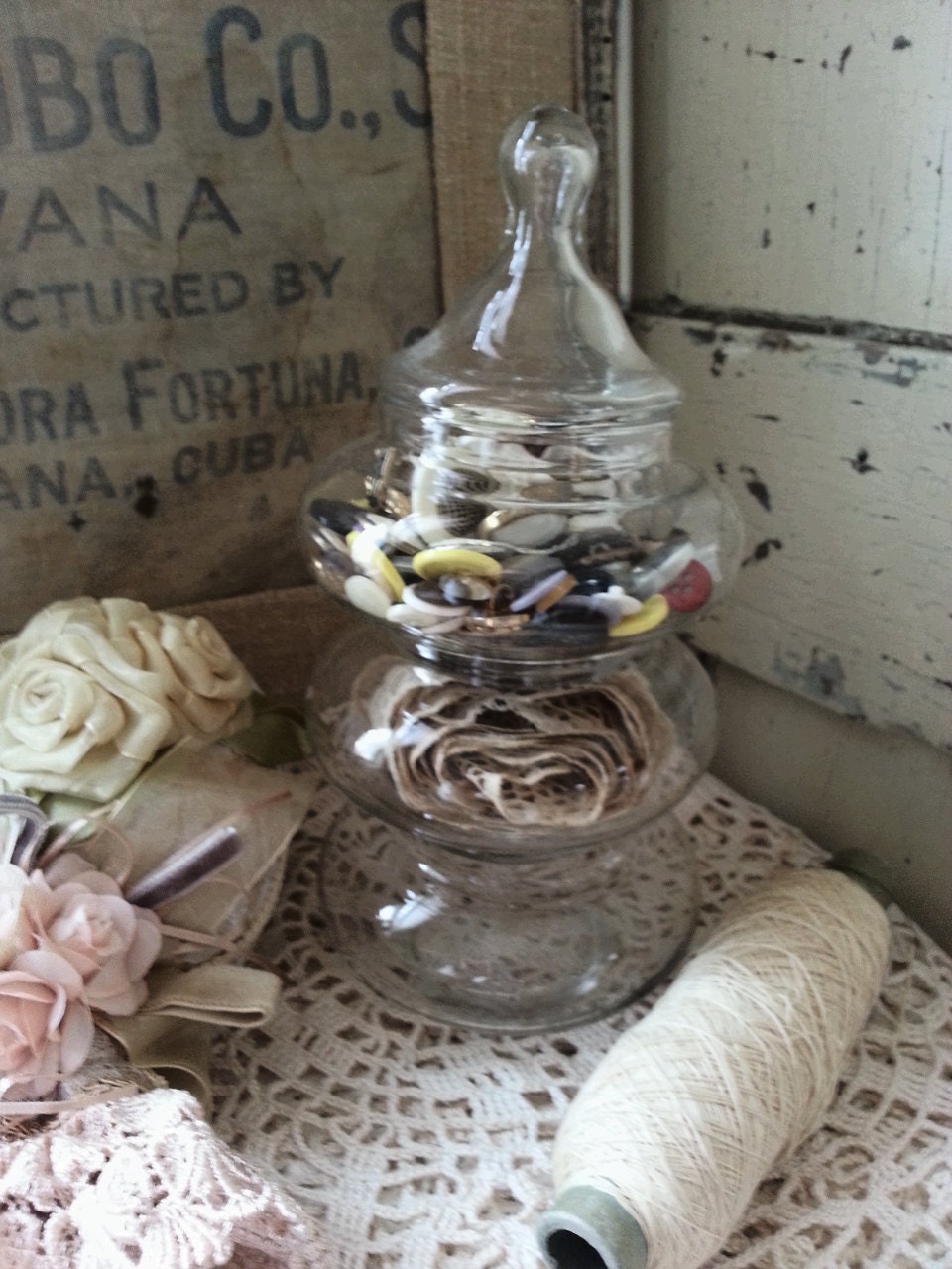 Stackable Three Tier Apothecary Jar Set