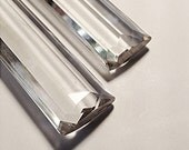 LEAD CRYSTAL Faceted Chandelier Drops, 6 Inches Long, for Replacement or RePurposing, Simply Gorgeous