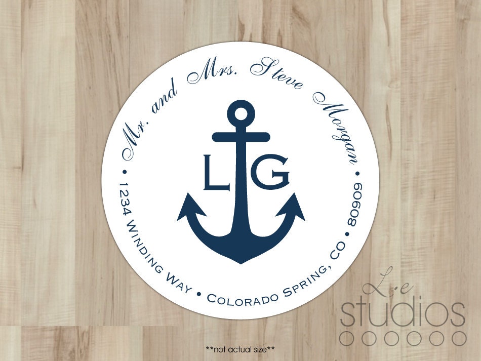 Circle Address Labels // 1.5"