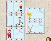 PRINTABLE Hockey Label Tents (Your choice of character) Il_170x135