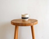 Vintage Black and Cream Teacup