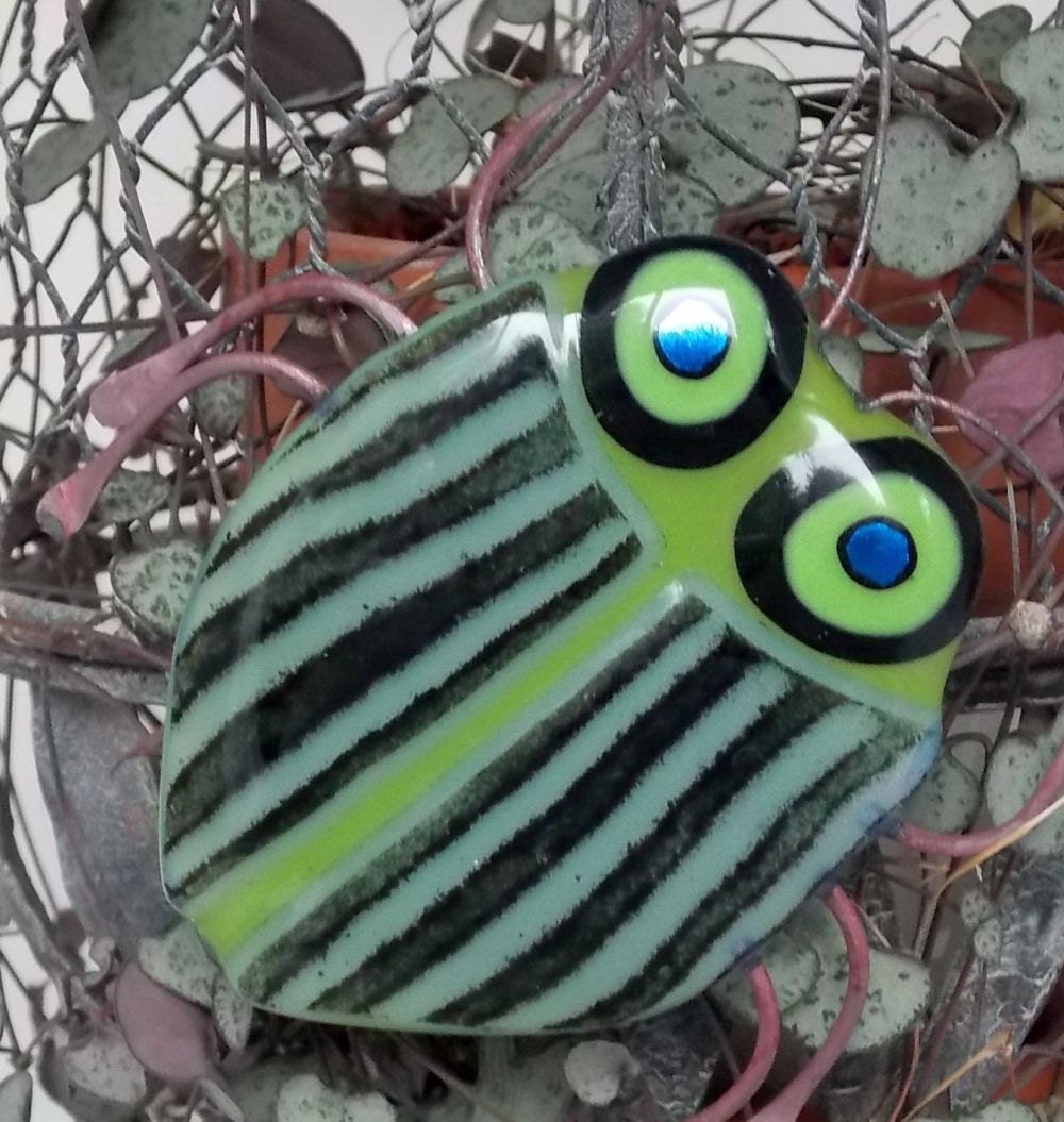 Homer the fused glass katybug