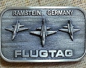 Vintage Belt Buckle, Ramstein, Germany - Air show, 1983 -- 0423