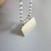 silver nameplate necklace-silver initial necklace-nameplate neckalce-initial bar necklace-initial necklace-personalized bar necklace