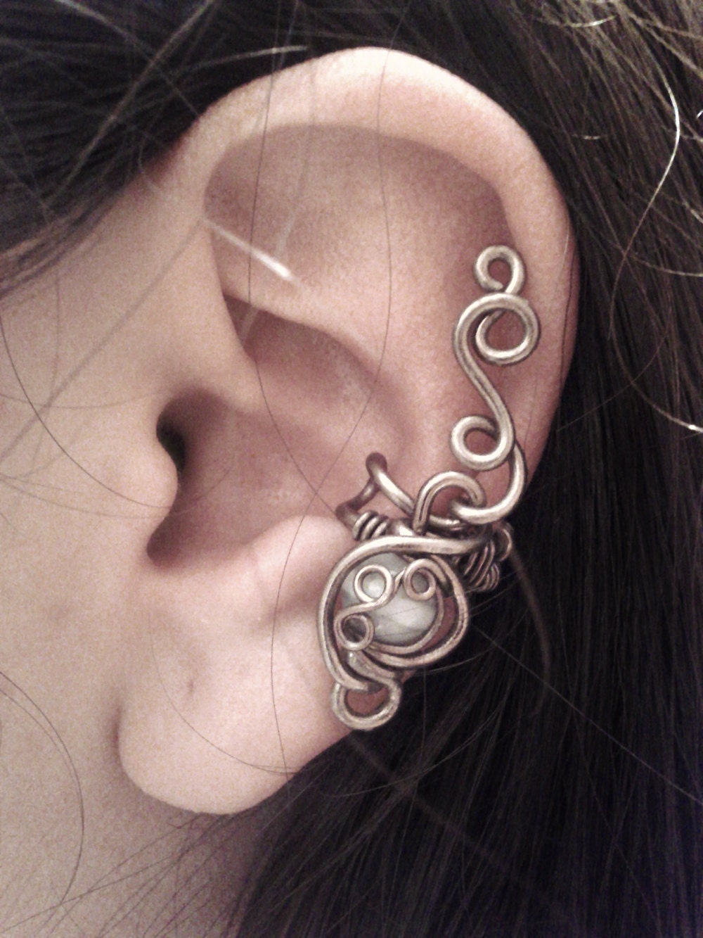 Mint Green Ear Cuff