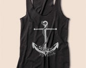 Refuse To Sink Nautical Anchor Eco Friendly Racerback Tank Top