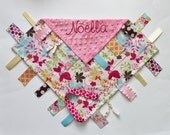 PERSONALIZED Ribbon Tag Blanket - Pink, Butterflies