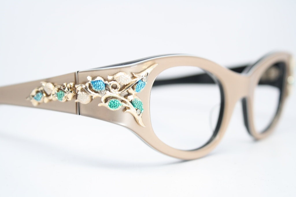 cat eye frames NOS vintage wrap cat eyeglasses