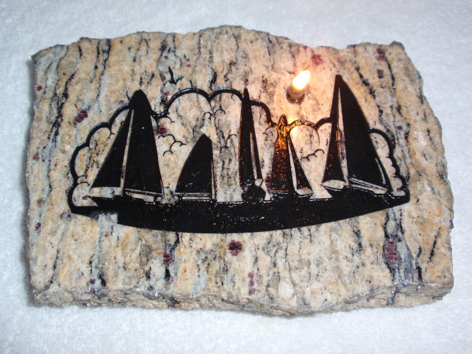 Sails and Fire "Rock Regatta" Firestone/Granite Oil Candle
