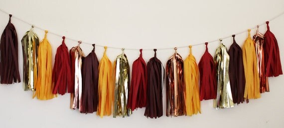 Tassel Garland -18 Tassels - Golden Rubies Il_570xn