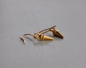 Tiny Gold Spike Earrings
