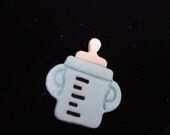 Modern Lavendar Baby Bottle Fondant Cupcake Toppers