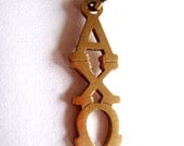 Alpha Chi Omega GOLD Fraternity Pendant in