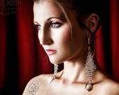 10g Steel and Chainmaille Dangles - Earrings for Stretched Lobes - Gauges