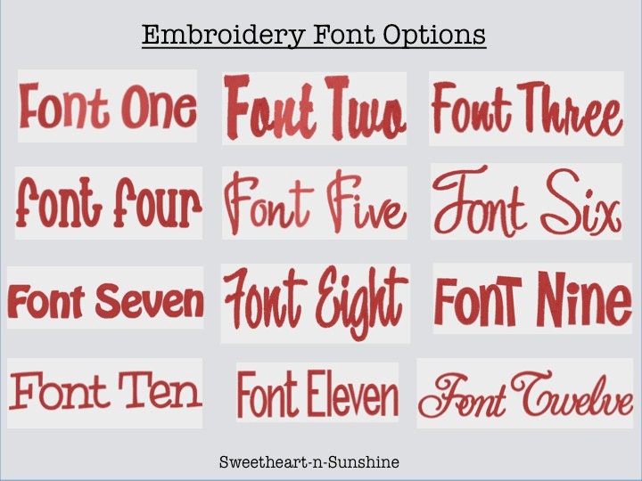 Add CUSTOM EMBROIDERY to any item