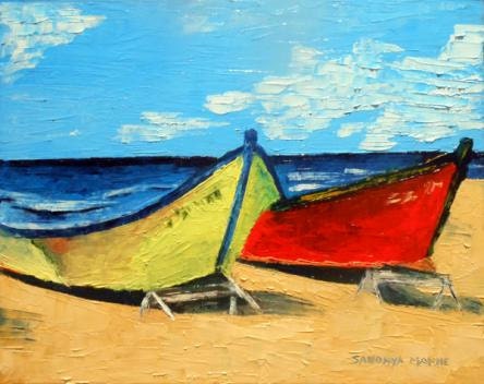 Parked on the beach