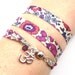 Om Wrap Bracelet, Liberty of London Ribbon, yoga jewelry, yoga bracelet, namaste jewelry