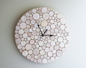 natural white birch forest wood clock (Large)  - made to order