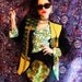 Vintage handmade paisley patchwork hippy ethnic tribal Versace style suit blazer two piece 