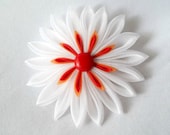 Flower Brooch Pin Organza Kanzashi