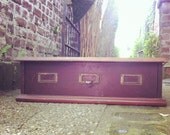 Vintage Wooden Library Card Catalog