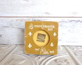Vintage Coca Cola Coaster Elite Pak Appreciation Gift Pack Set of 4 3 inch Coasters MOD colors