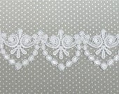 1 yd Venice Lace Trim STUNNING with Swag Drop Venise Crazy Quilting