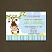Monkey Personalized Birthday Invitations Printable