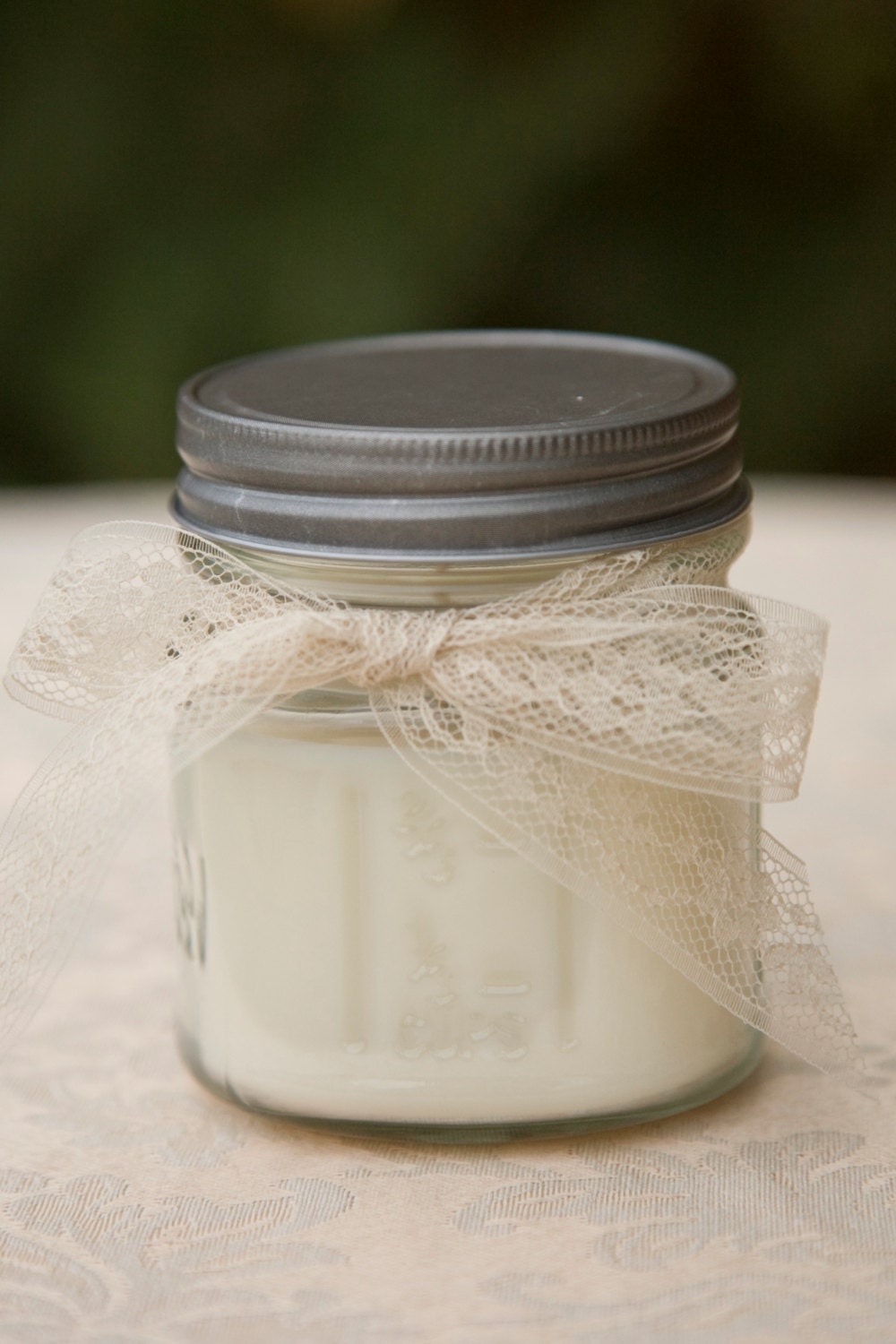 Cotton Blossom Mason Jar Candle /  soy candle / Fragrant Jar Soy Candle / Container Candle