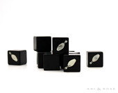 Vintage Wooden BOWL and Score Cubes