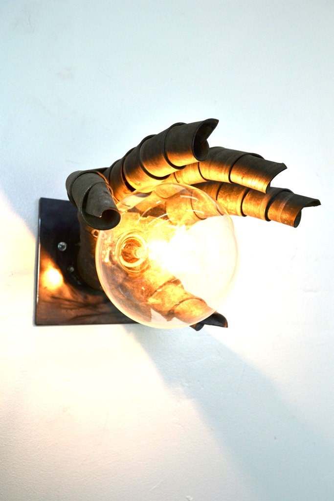 LOFT Lighting - V21 Wine Barrel Ring Wall Sconce - Hand -100% Recycled wine barrel rings