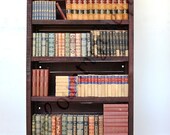 Custom  display / book cabinet made entirely from wine soaked oak staves from giant wine tanks - 100% Recycled