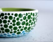 Small Serving Soy Bowl - Crazy Dots pattern