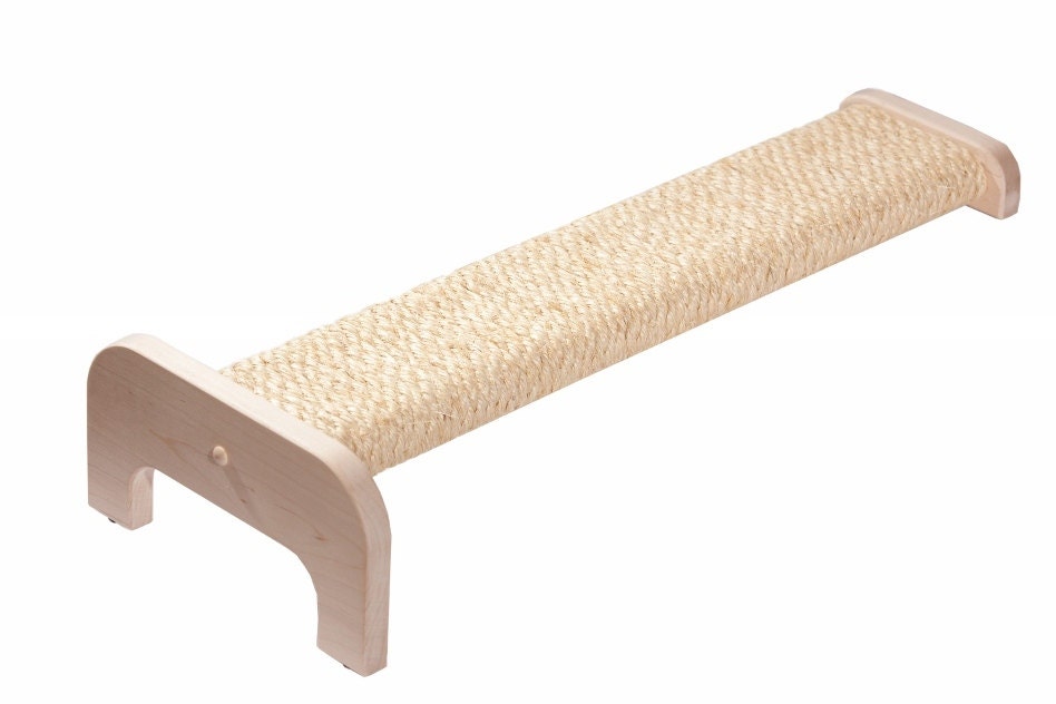 Natural Maple Incline Cat Scratcher with Sisal Rope