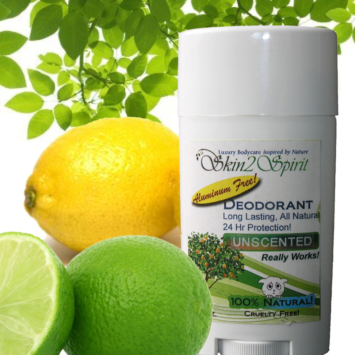 COCOSHEA DEODORANT -  Happiness & Joy Citrus Mix - 100% Natural - Aluminum FREE - Vegan - No Synthetic Fragrances - 3 oz