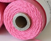 Twinery SOLID COLOR Strawberry - Coral Pink - Bakers Twine - Gift Wrap - Invitations - DIY Crafts - 240 Yards Full Spool String - Crafting