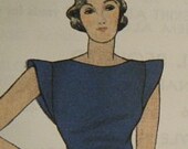 PAOLA  - 1930s Pre WWII Era Vintage Style Classic Cap Sleeve Dinner Blouse Top Shirt - All Sizes- Custom Made