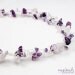Amethyst Wire Crochet Necklace, February Birthstone, Amethyst and Rose Quartz Crochet Necklace, Pink and Lavender Purple, Crochet Jewellery