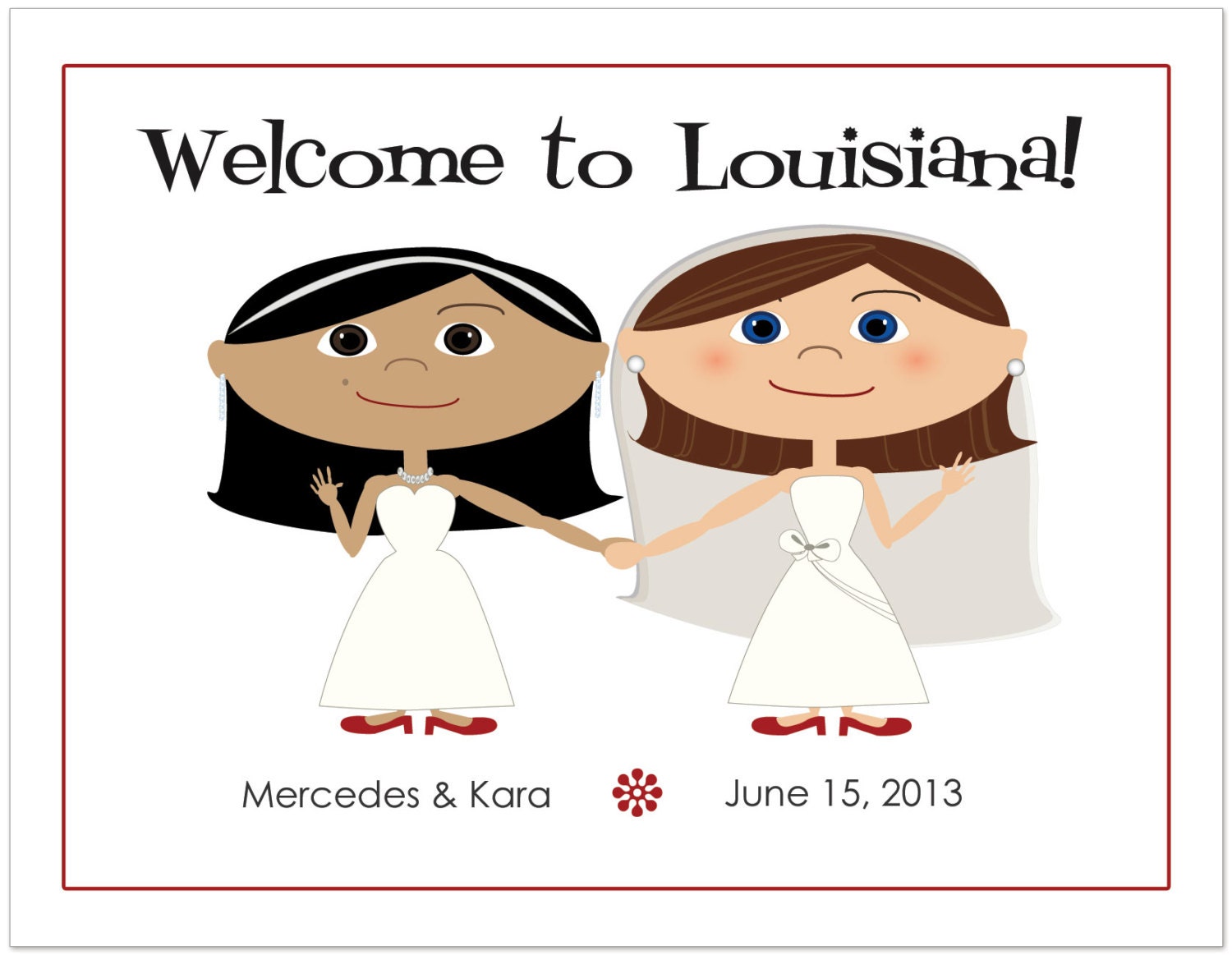 Lesbian Wedding Welcome Bag Notes