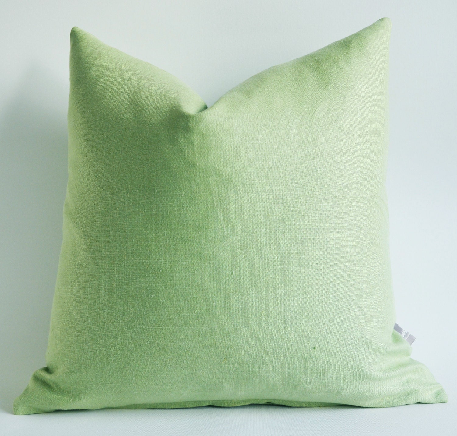 Sukan / 1 Linen Pillow Cover Mint Green - Celadon Pillow Cover - euro pillow covers - european pillow covers - throw pillow - 18 x 18
