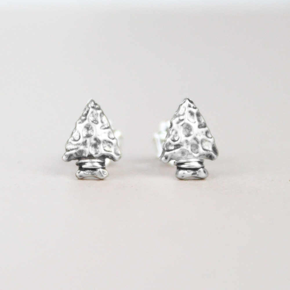 Arrowhead Earrings in Sterling Silver